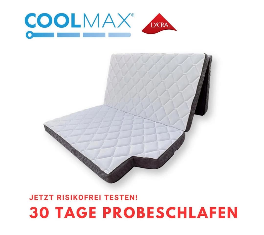 MatratzenL.A.B® Klappmatratze für VW T5 T6 T6.1 California 10x115x195 cm - Bild 2
