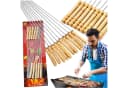 Realb2b Grillspieß-Set 10-tlg. Edelstahl mit Holzgriff 30 cm Bild 2