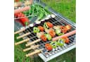 Realb2b Grillspieß-Set 10-tlg. Edelstahl mit Holzgriff 30 cm Bild 3