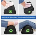 LaCute Ergonomische Fußstütze Memory Foam Schwarz mit 2 Bezügen Bild 1