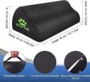 LaCute Ergonomische Fußstütze Memory Foam Schwarz mit 2 Bezügen Bild 4