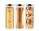 Simloveve Vorratsglas 3er-Set Borosilikatglas mit Deckel Bild 2
