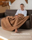 Ritter Decken Wohndecke Maharadscha 100% Kamelhaar Braune Premium Decke Bild 3