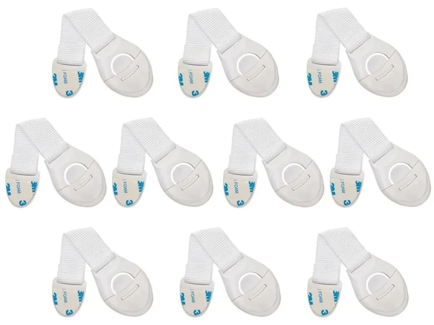 Ruhhy Kindersicherung Set 10 Stk Selbstklebend Türsicherung Schrank Schloss - Bild 2