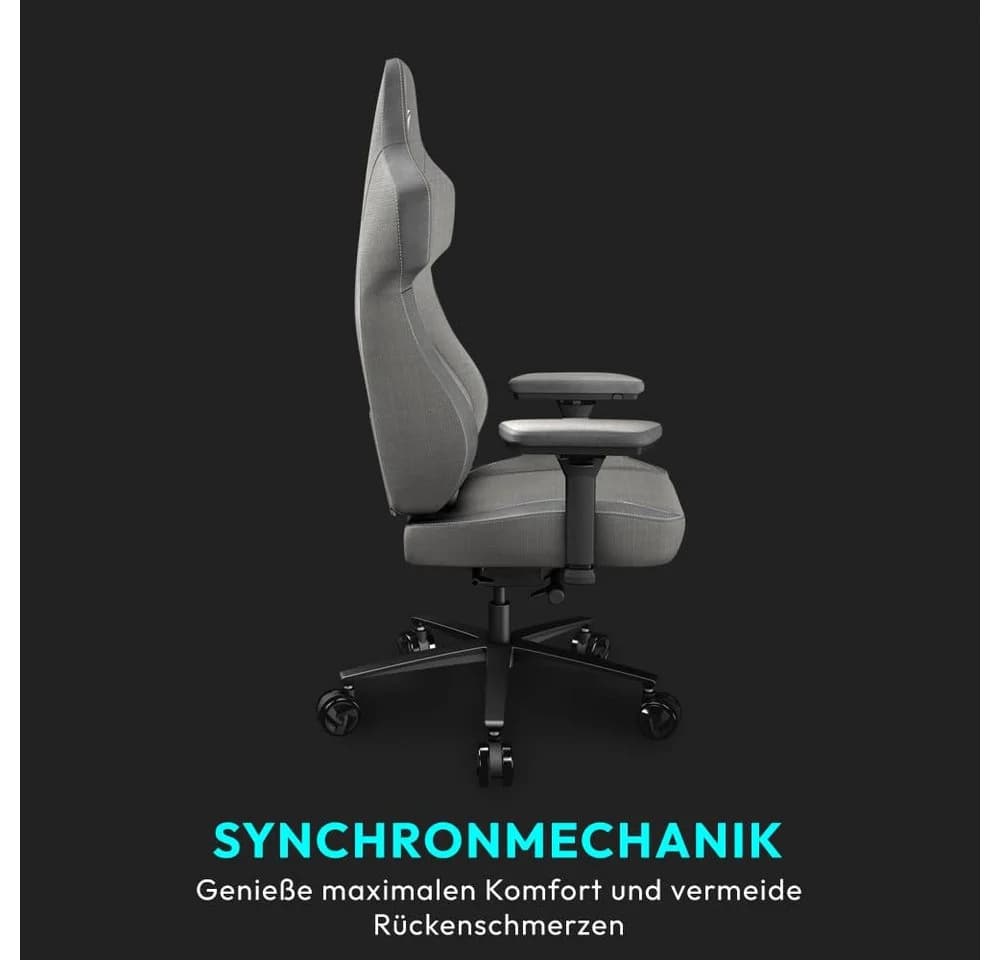 ThunderX3 Gaming-Stuhl CORE Loft Ergonomischer Gaming Stuhl Hellgrau - Bild 3