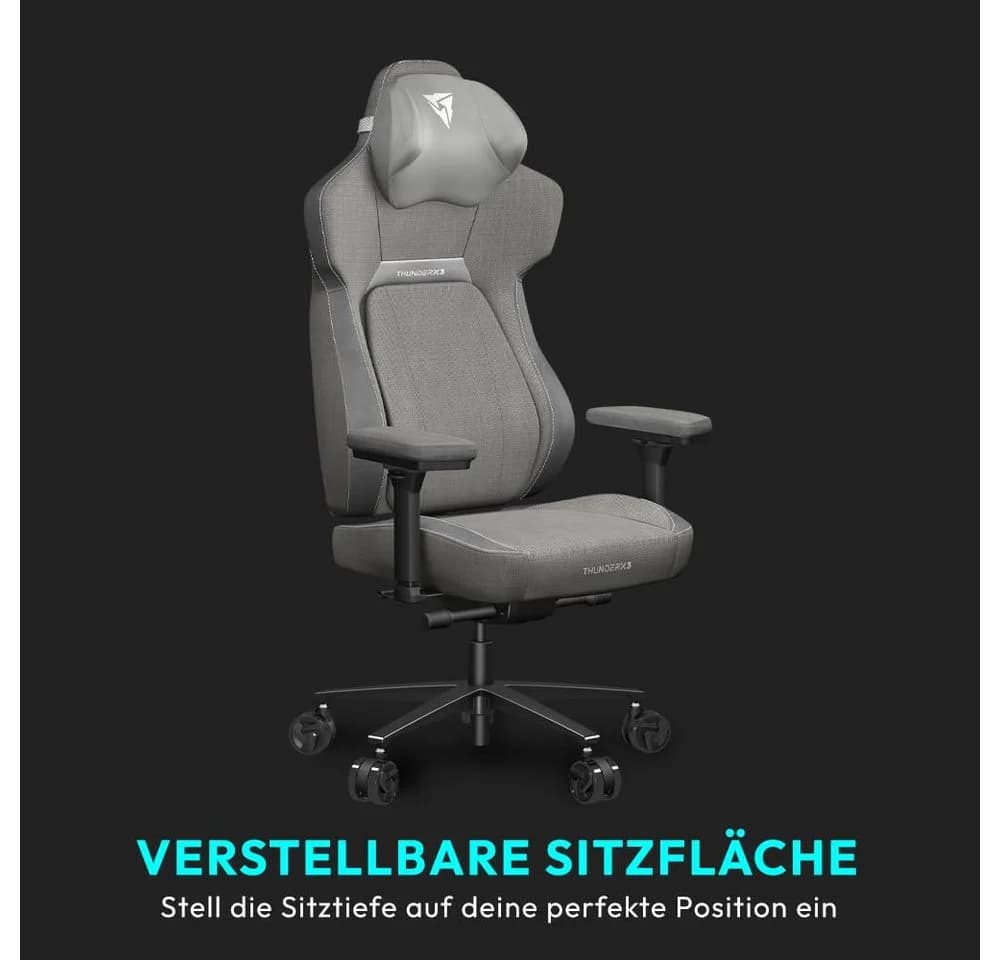 ThunderX3 Gaming-Stuhl CORE Loft Ergonomischer Gaming Stuhl Hellgrau - Bild 4