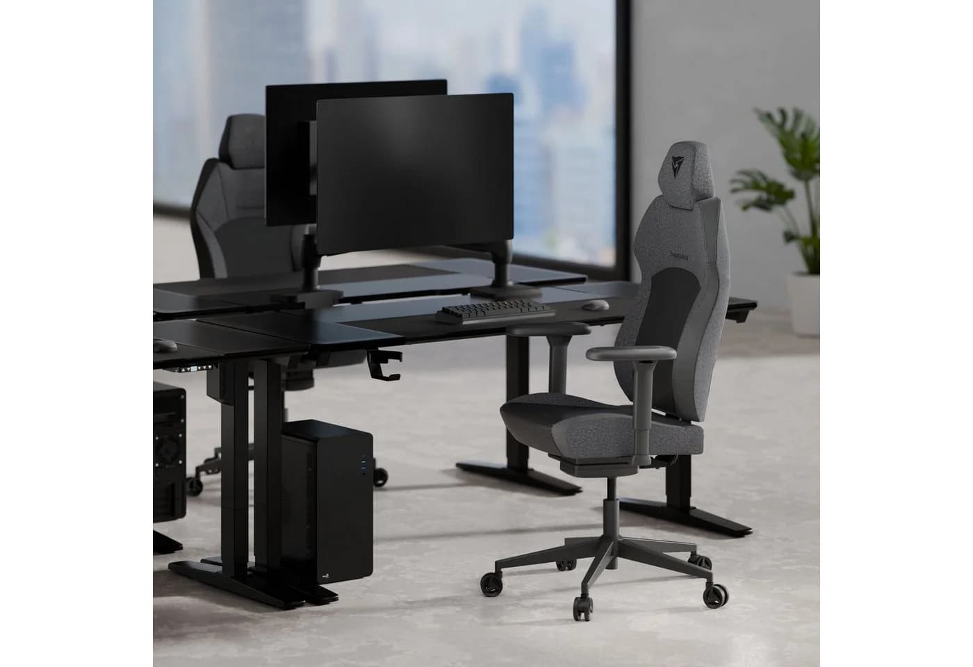ThunderX3 Gaming-Stuhl SOLO 360 Ergonomischer Gaming-Stuhl Mesh Schwarz - Bild 3