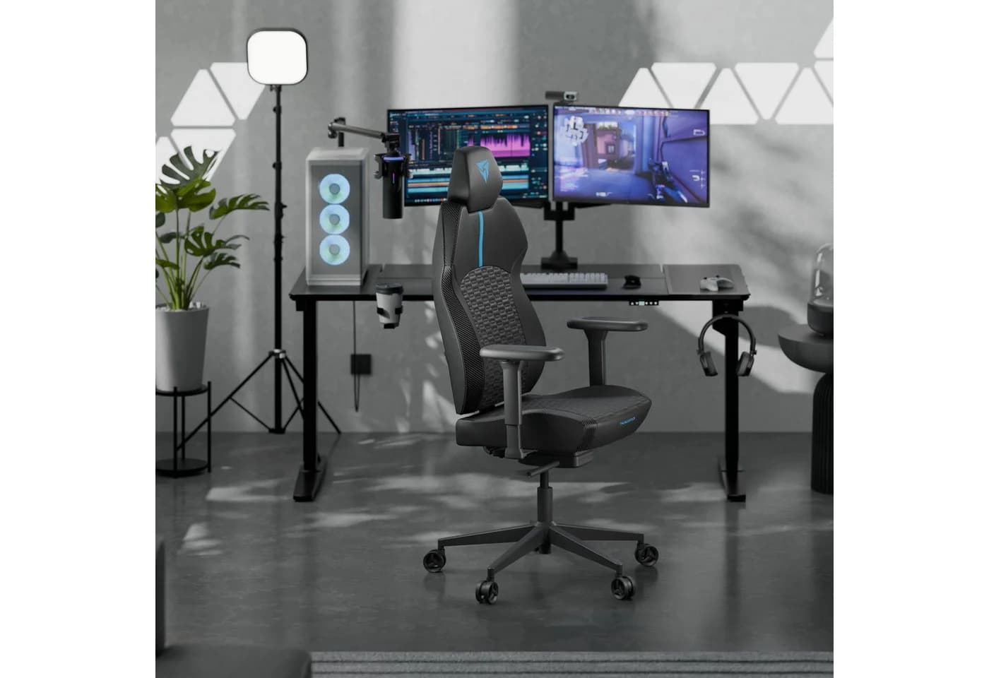 ThunderX3 SOLO 360 Gaming-Stuhl Racer Blau Ergonomisch