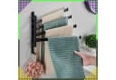Realb2b Drehbarer Handtuchhalter 4-armig Aluminium mattschwarz Bild 5