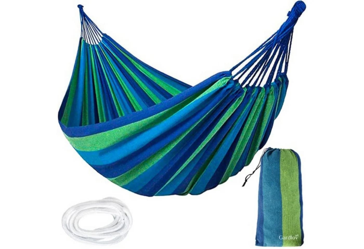 Gardlov Hängematte für zwei Personen Baumwolle Nylon Outdoor - Bild 2