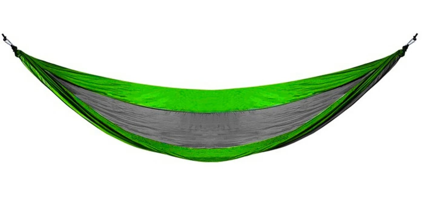 Gardlov Hängematte Santiago Nylon 260x140 cm mit Karabinern - Bild 5
