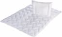 Jekatex Kinderbettdecke + Kopfkissen 2-tlg. Weiß Polyester Bild 1