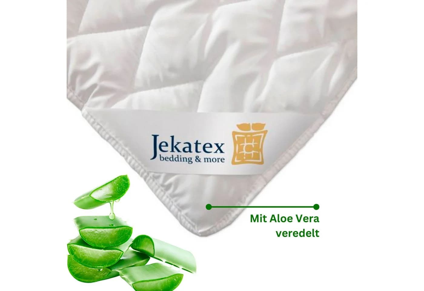 Jekatex Matratzenauflage Aloe Vera 90x200 cm Weiß - Bild 4