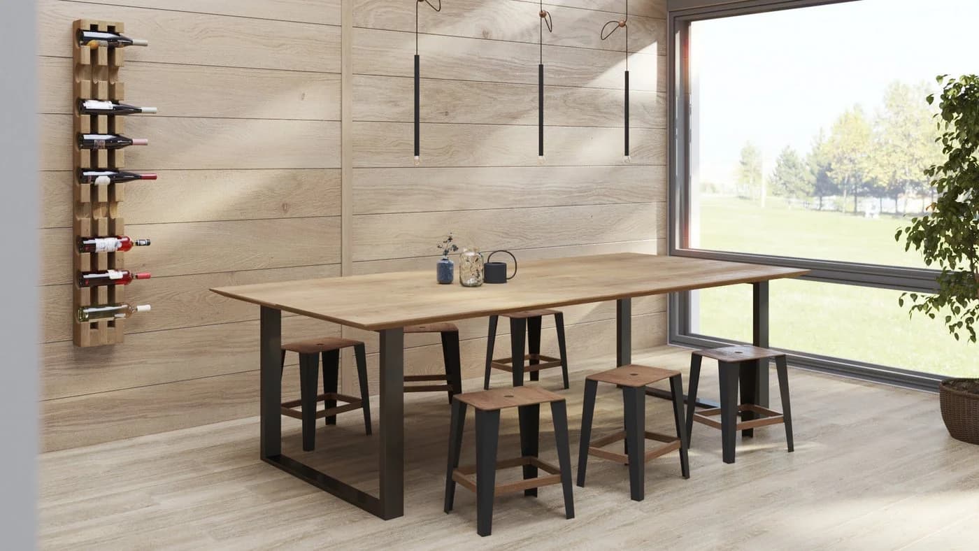 Woodek Design Weinregal Eiche massiv 9 Flaschen geölt - Bild 5
