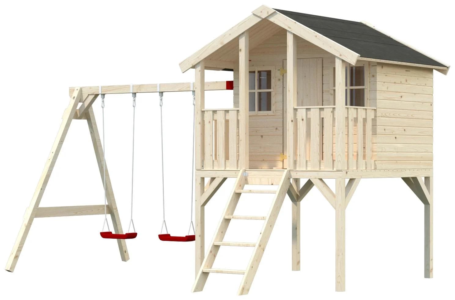 Spielhaus PALMAKO Toby - Beige (Natur) mit Terrasse