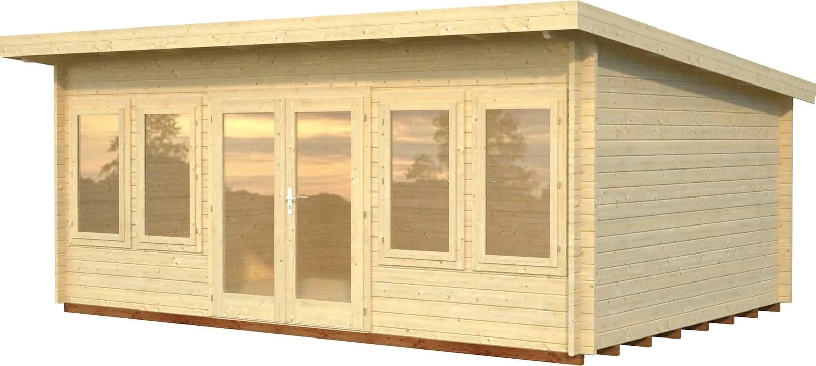 Gartenhaus PALMAKO Lisa Massivholz Blockbohlensystem