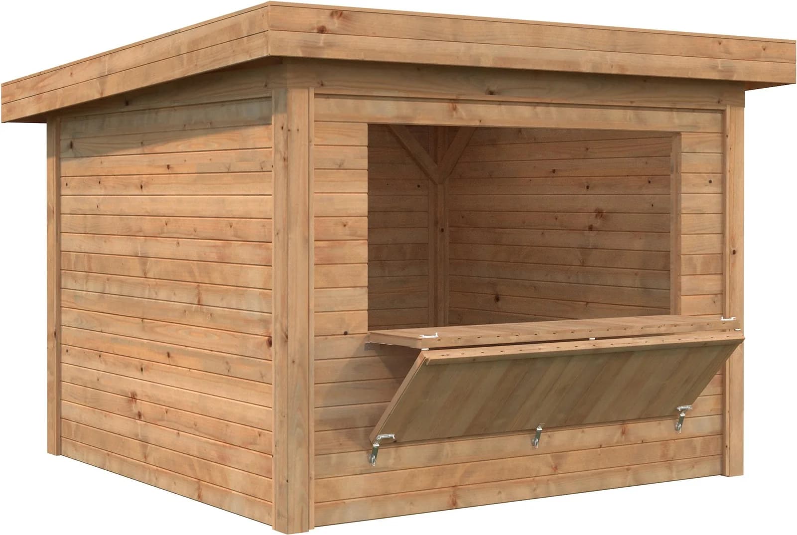 PALMAKO Lenna Holzpavillon 8,3 m² Braun Imprägniert