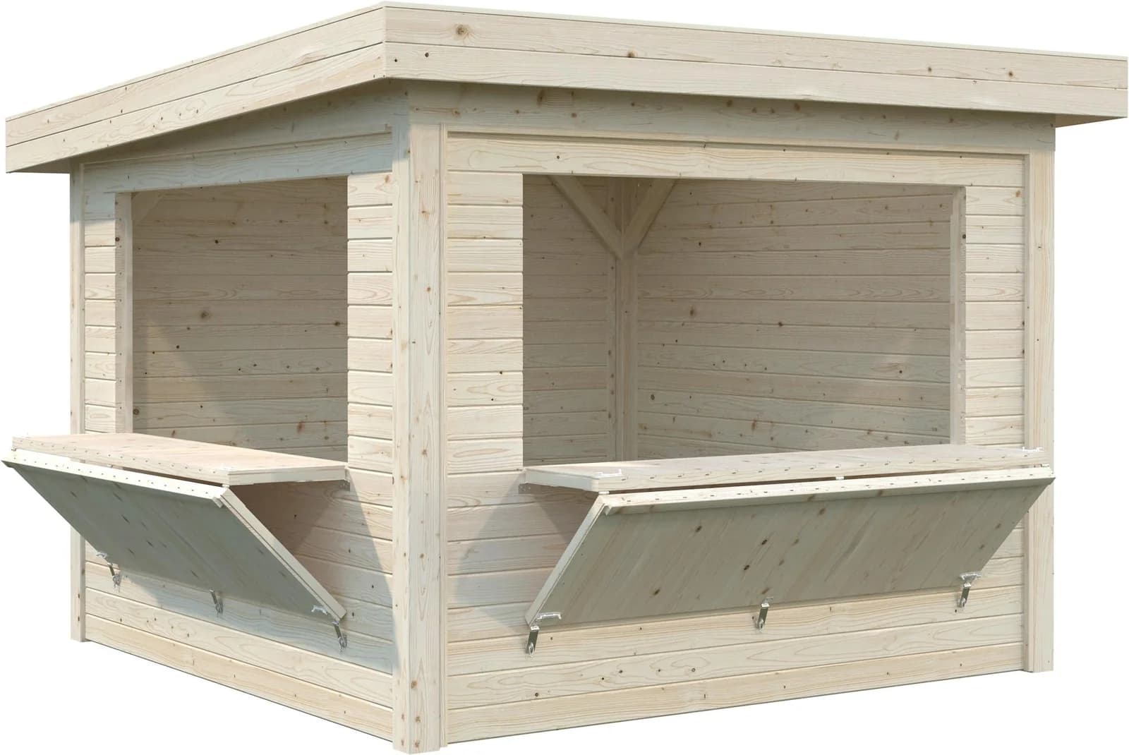 PALMAKO Holzpavillon Lenna 8,3 m² Set 305 Naturbelassen