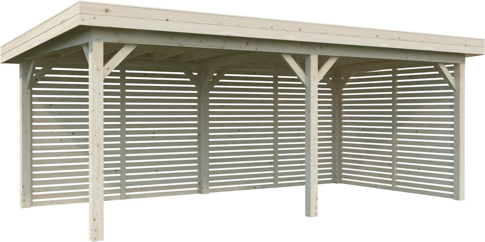 PALMAKO Holzpavillon Lenna 16,6 m² Naturbelassen