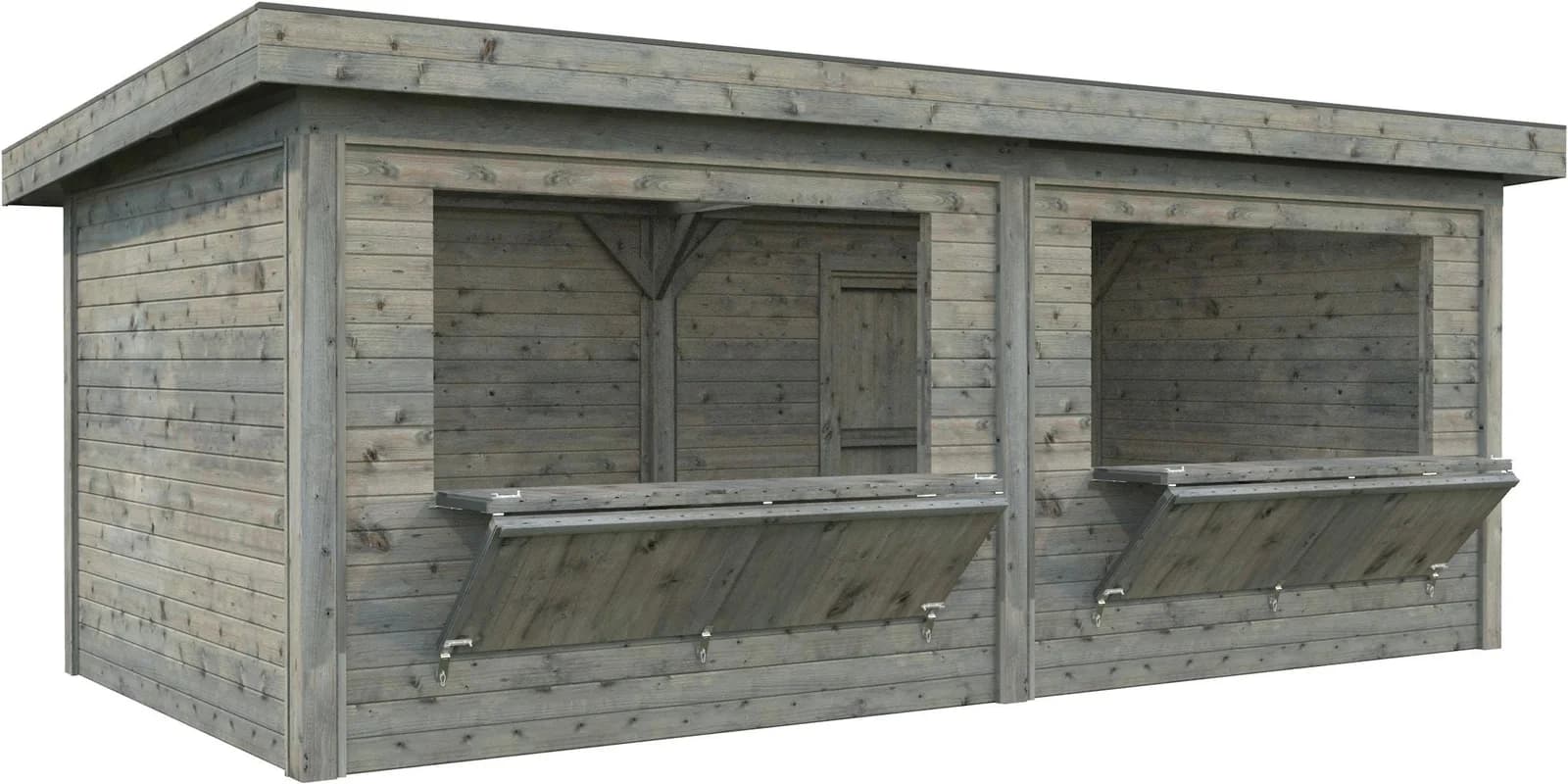 PALMAKO Holzpavillon Lenna grau imprägniert