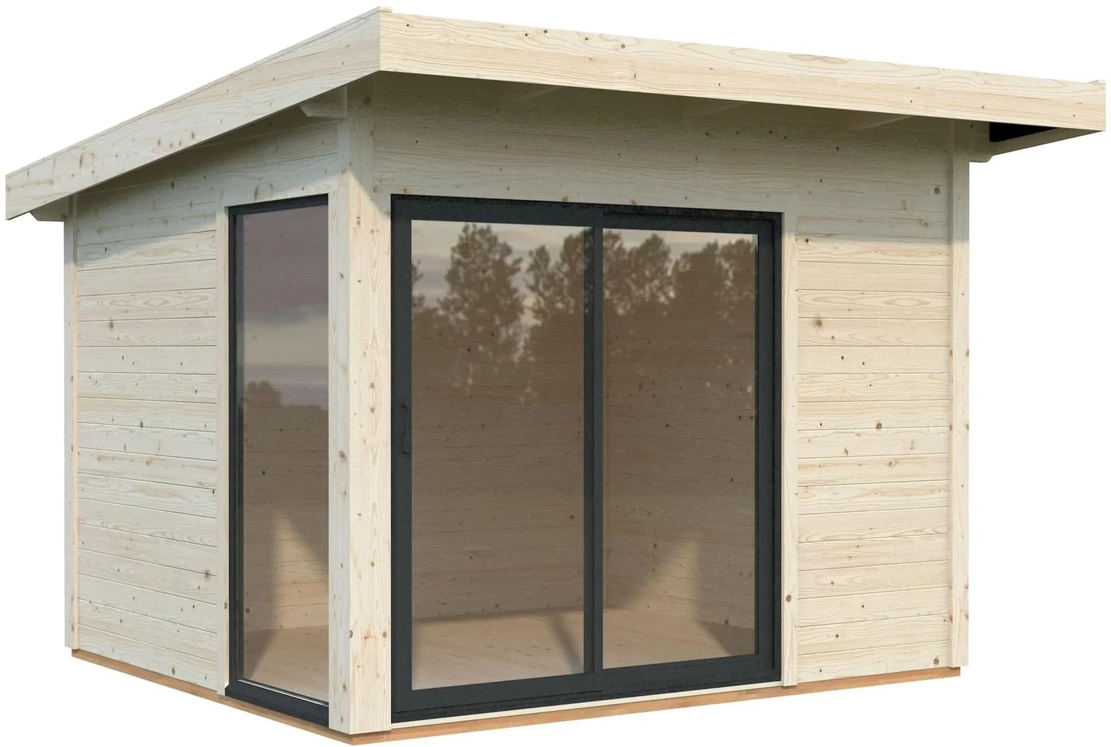 Gartenhaus PALMAKO Andrea Slide Plus transparent Massivholz