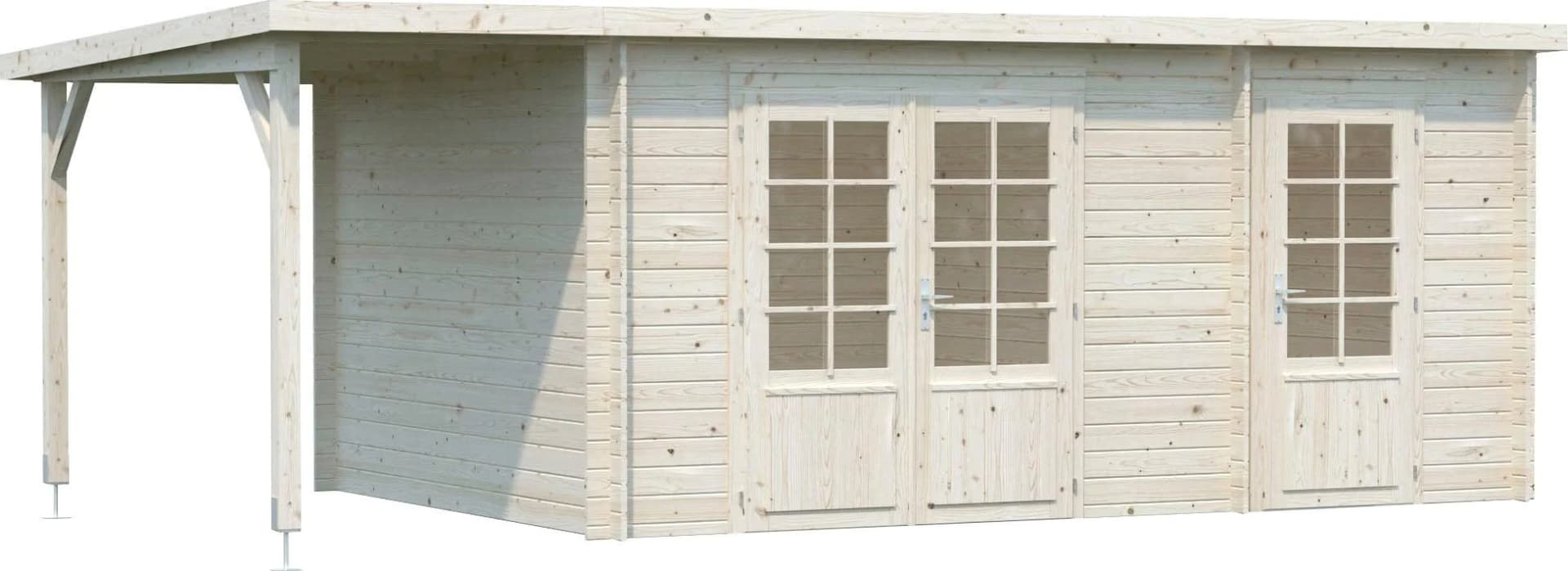 Gartenhaus PALMAKO Ella Massivholz Pultdach