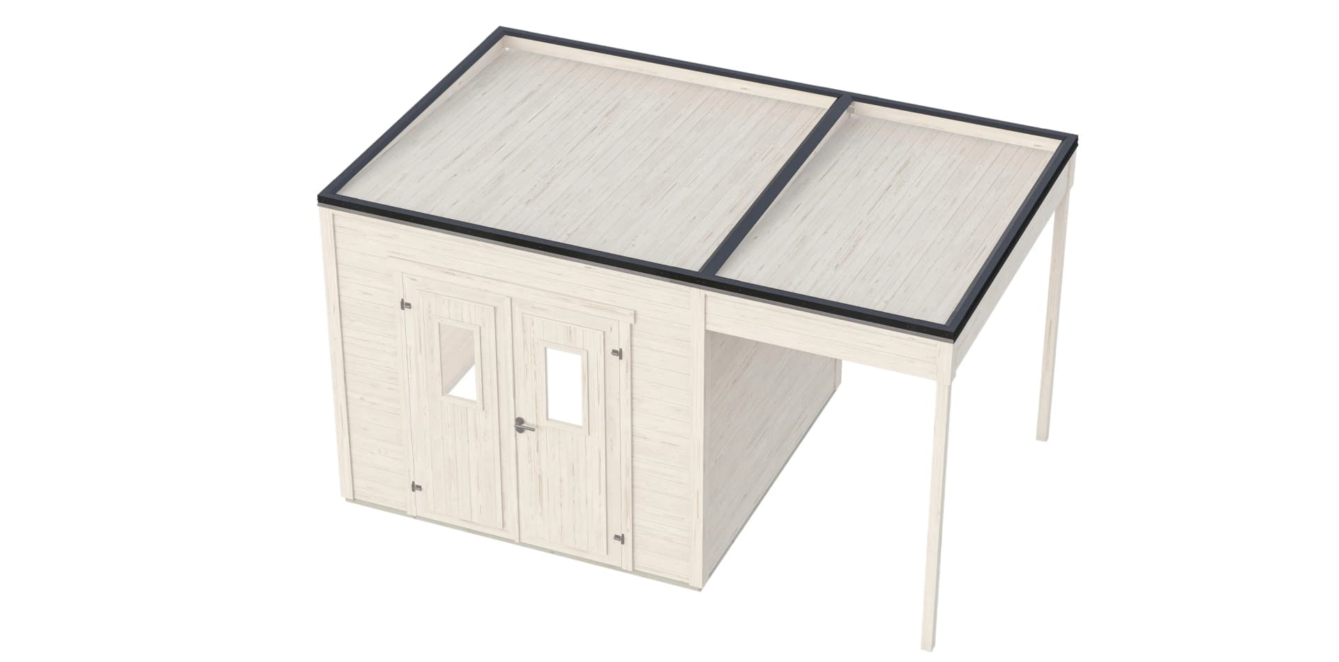 Traufblech Nordic Holz Felix 1 / Fynn 1 / Felix 1.5 / Fynn 1.5 Carbongrau - Bild 2