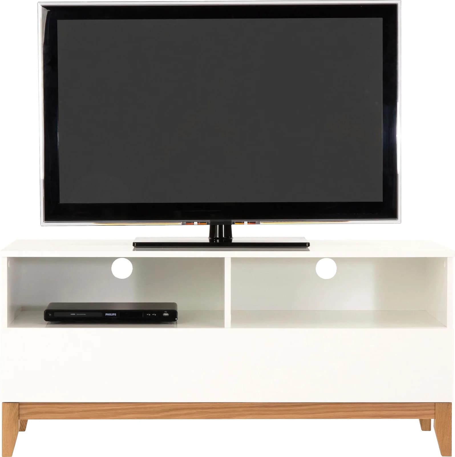TV-Board WOODMAN Elinee Weiß Skandinavischer Look