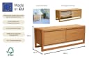 Sitzbank WOODMAN "NewEst" Eichenfurnier Skandinavisches Design Bild 3