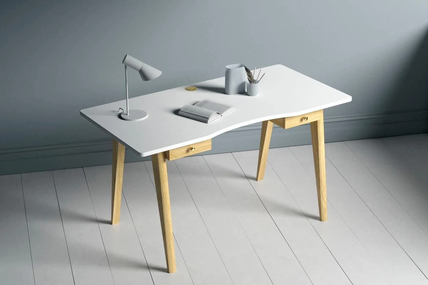 Woodman Schreibtisch Nice Weiss Eiche