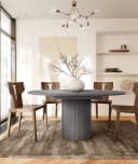 WOODMAN Esstisch Toscana Grau Rund Ausziehbar Bild 2