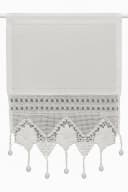 HOSSNER - ART OF HOME DECO Scheibengardine 35x45 cm, Blickdicht, Baumwolle, Handgehäkelt Bild 1