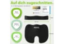 feela Sitzkissen Orthopädisch Ergonomisch Schwarz Memory-Schaum Bild 4