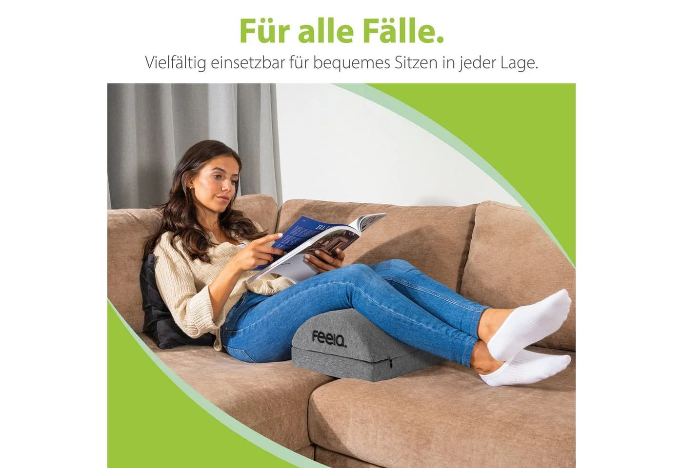 feela Ergonomische Fußstütze Schwarz Memory-Schaum - Bild 5