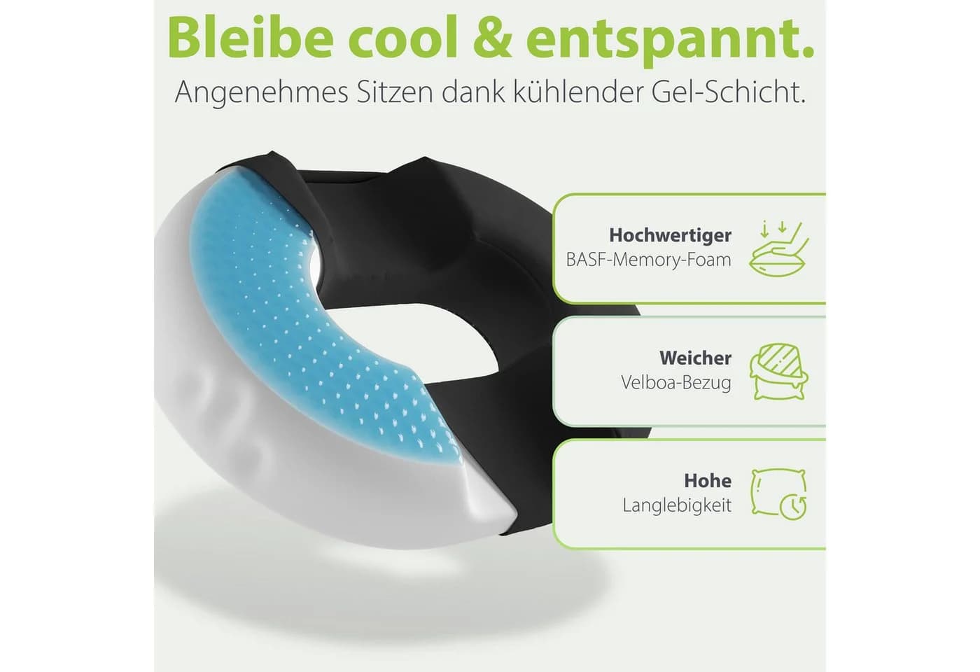 feela Sitzkissen Orthopädischer Sitzring Hämorrhoiden - Bild 3