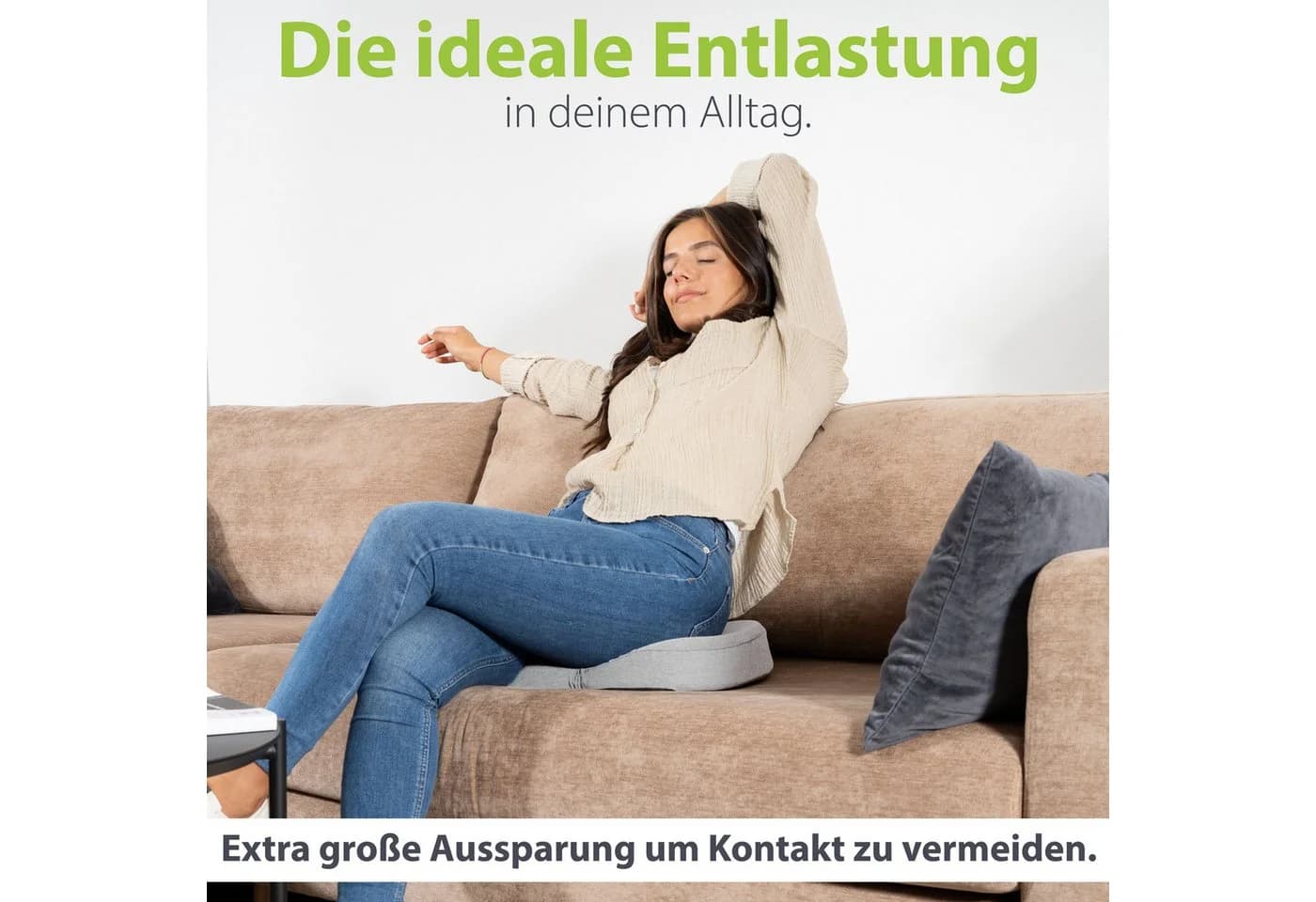 feela Orthopädischer Sitzring mit Memory Foam & Gel-Schicht - Bild 5