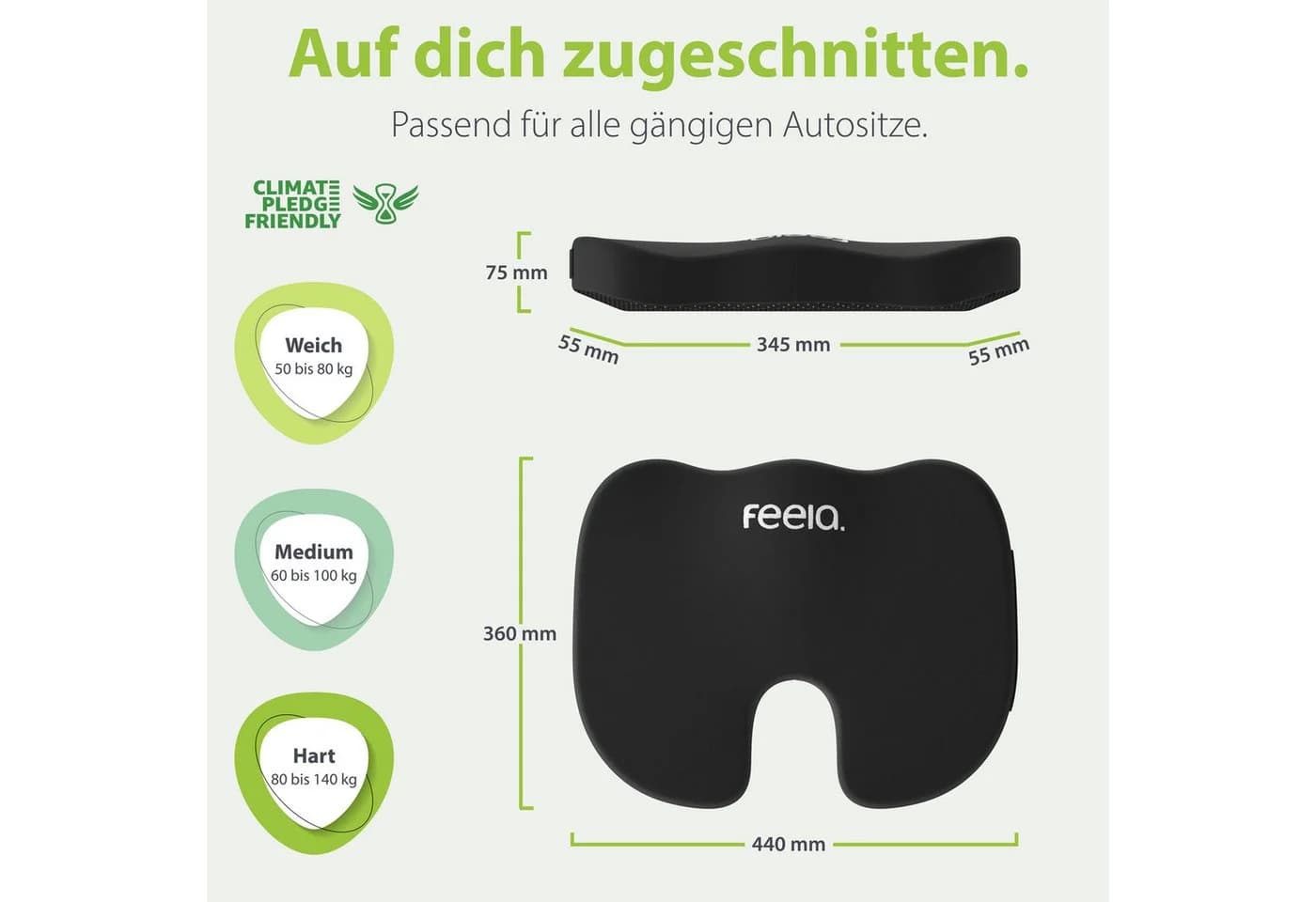 feela Sitzkissen Orthopädisches Auto-Sitzkissen - Bild 4