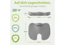 feela Orthopädisches Auto-Sitzkissen Silber - Entlastet Rücken & Steißbein Bild 4