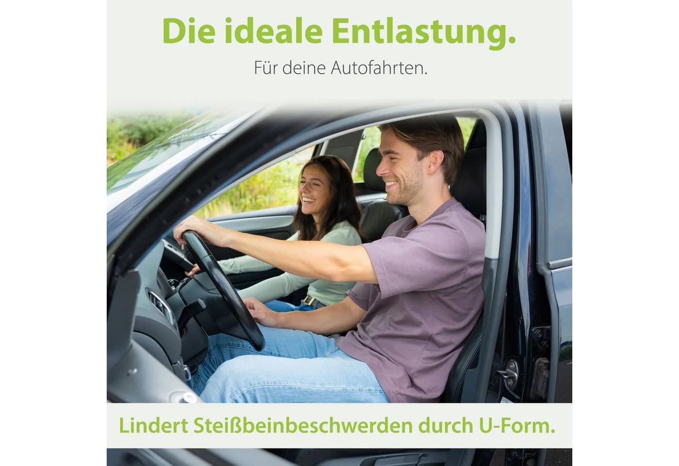 feela Sitzkissen Orthopädisches Auto-Sitzkissen – Entlastet Rücken & Steißbein - Bild 5