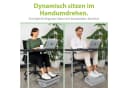 feela Ergonomische Fußstütze Memory-Schaum Silber Bild 1
