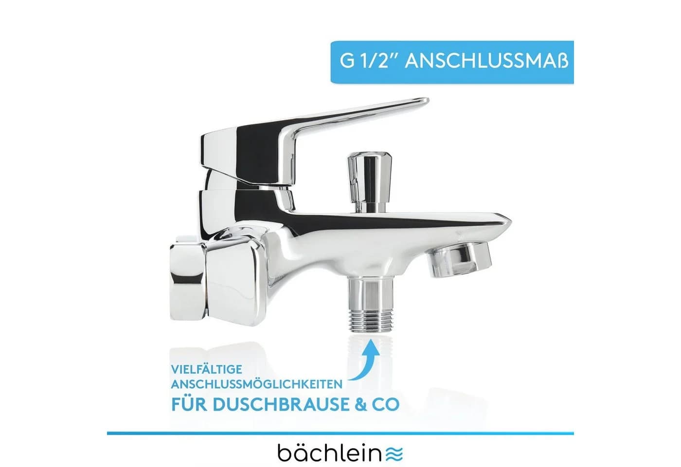 Bächlein Badarmatur Badewannenarmatur Orlias Chrom - Bild 5