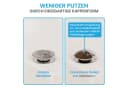 Bächlein Ablaufgarnitur Design Pop Up Chrom Werkzeugloser Einbau Click Clack Bild 4