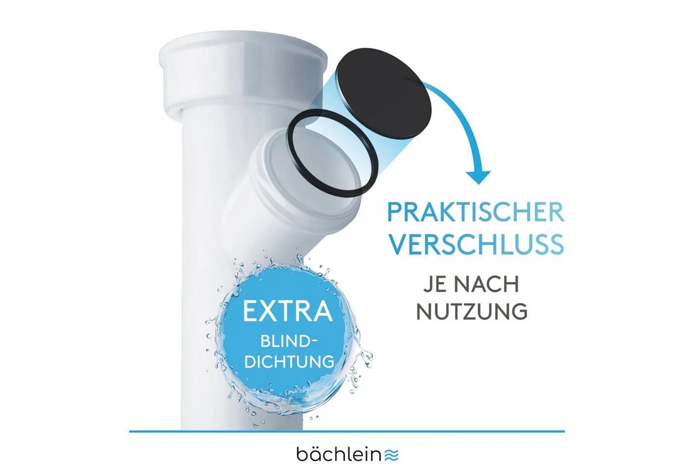 Bächlein Flexibler Röhrensiphon für Küchenspüle, Made in Germany - Bild 4