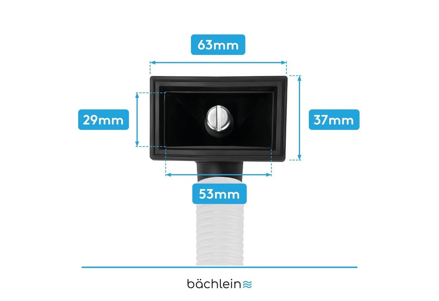 Bächlein Küchenspüle Überlauf Set Flexibel 400mm - Bild 4