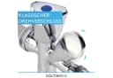 Bächlein Geräteventil Kombi-Eckventil 3 Wege Auslaufventil Chrom Bild 4