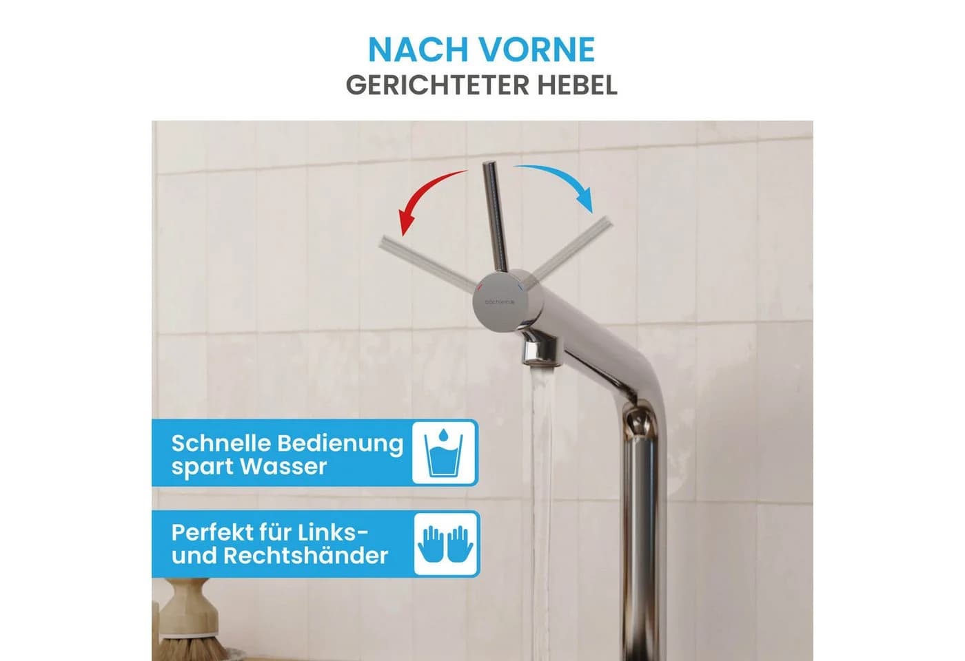 Bächlein Küchenarmatur Boyano Chrom Einhebel-Design - Bild 3