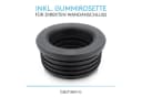 Bächlein Flexibler Ablaufschlauch für Bad, ausziehbar 320-800mm mit Clip Bild 5
