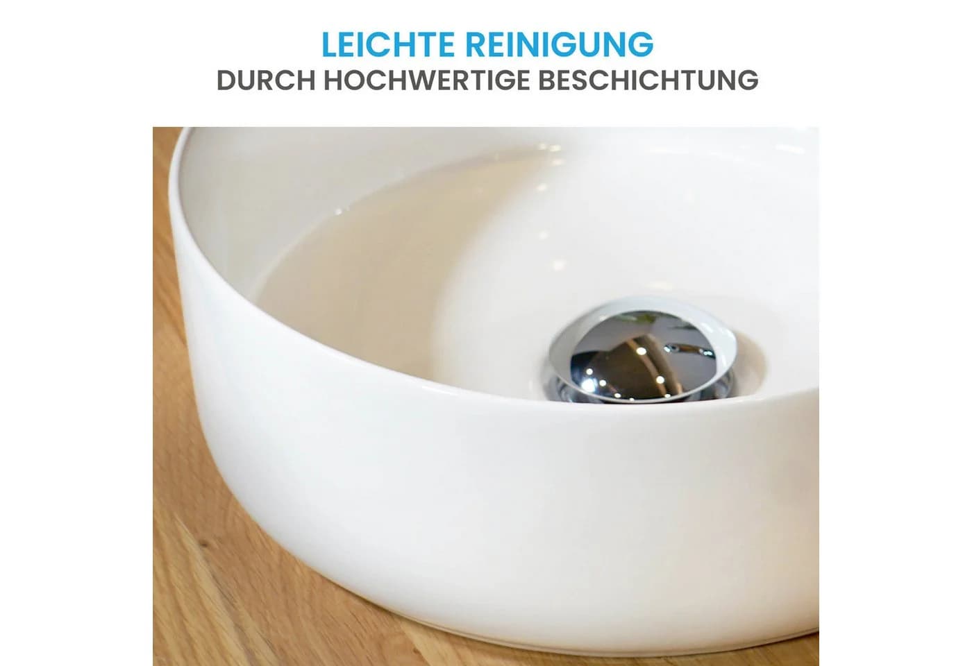 Bächlein Aufsatzwaschbecken Tamula Schmutzabweisend - Bild 4