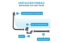 Bächlein Ablaufgarnitur Badewanne Pop-Up mit Haarsieb & Siphon Bild 1