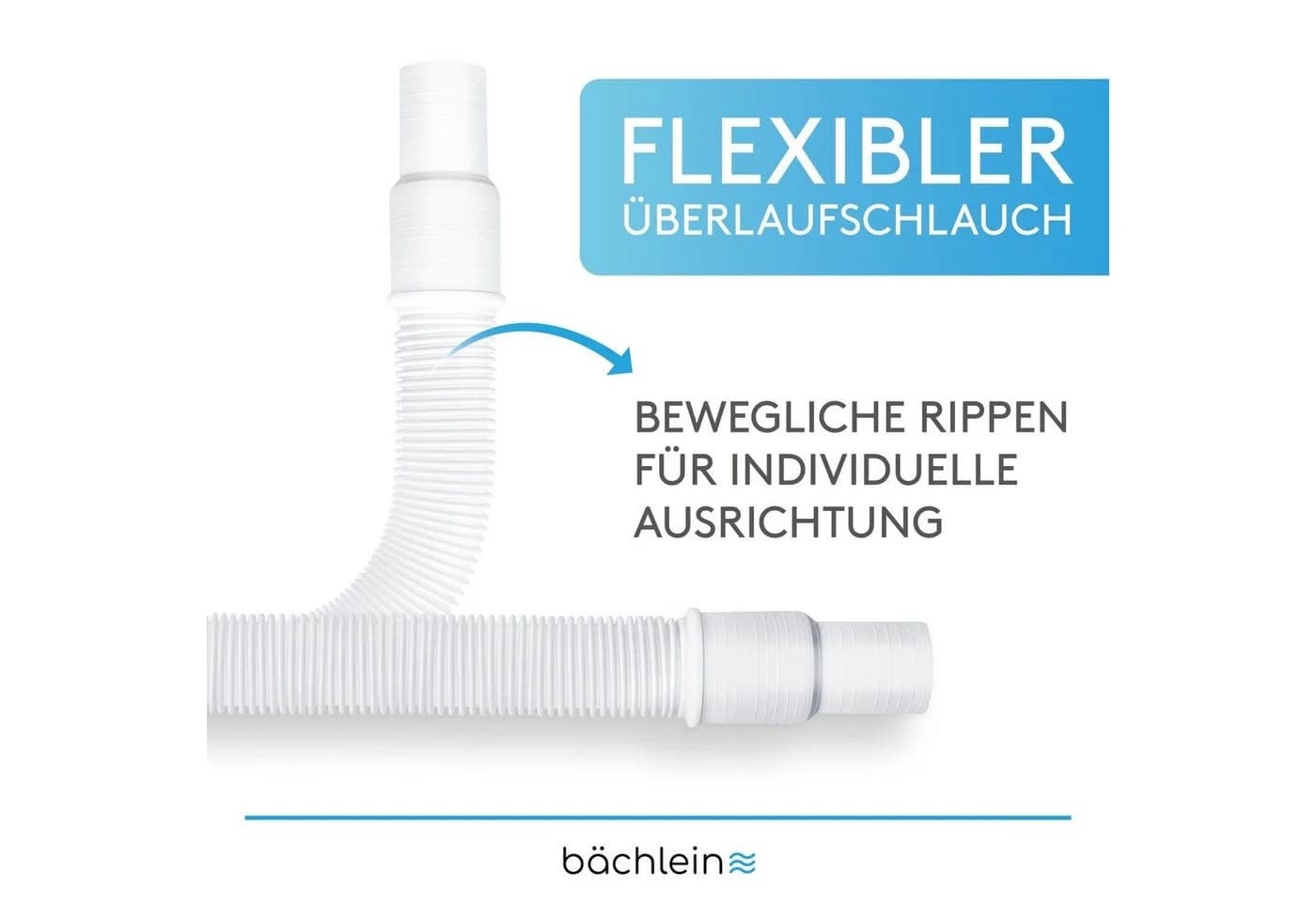 Bächlein Siphon flexibel für Küchenspüle, Made in Germany - Bild 5
